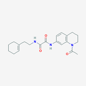 N'-(1-acetyl-3,4-dihydro-2H-quinolin-7-yl)-N-[2-(cyclohexen-1-yl)ethyl]oxamide