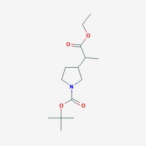 Tert-butyl 3-(1-ethoxy-1-oxopropan-2-yl)pyrrolidine-1-carboxylate