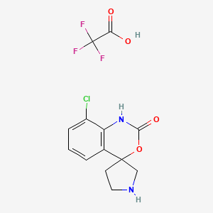 8-Chlorospiro[1H-3,1-benzoxazine-4,3'-pyrrolidine]-2-one;2,2,2-trifluoroacetic acid