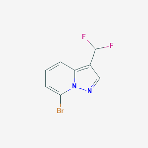 B2622354 7-Bromo-3-(difluoromethyl)pyrazolo[1,5-a]pyridine CAS No. 2248349-50-8