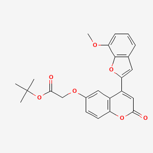 Tert-butyl 2-[4-(7-methoxybenzo[d]furan-2-yl)-2-oxochromen-6-yloxy]acetate