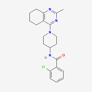 2-chloro-N-(1-(2-methyl-5,6,7,8-tetrahydroquinazolin-4-yl)piperidin-4-yl)benzamide