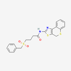 4-(benzylsulfonyl)-N-(4H-thiochromeno[4,3-d]thiazol-2-yl)butanamide