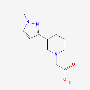 2-(3-(1-methyl-1H-pyrazol-3-yl)piperidin-1-yl)acetic acid