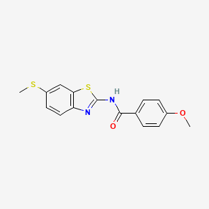 4-methoxy-N-(6-(methylthio)benzo[d]thiazol-2-yl)benzamide