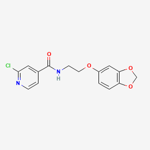 N-[2-(2H-1,3-benzodioxol-5-yloxy)ethyl]-2-chloropyridine-4-carboxamide