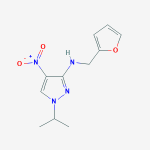N-(Furan-2-ylmethyl)-4-nitro-1-propan-2-ylpyrazol-3-amine