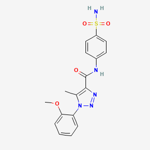 1-(2-methoxyphenyl)-5-methyl-N-(4-sulfamoylphenyl)-1H-1,2,3-triazole-4-carboxamide