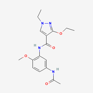 N-(5-acetamido-2-methoxyphenyl)-3-ethoxy-1-ethyl-1H-pyrazole-4-carboxamide