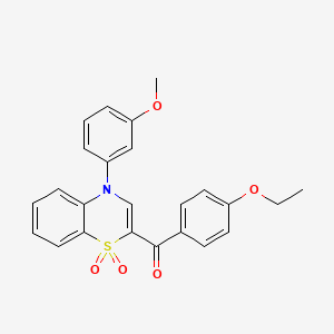 (4-ethoxyphenyl)[4-(3-methoxyphenyl)-1,1-dioxido-4H-1,4-benzothiazin-2-yl]methanone