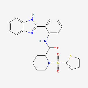 N-(2-(1H-benzo[d]imidazol-2-yl)phenyl)-1-(thiophen-2-ylsulfonyl)piperidine-2-carboxamide