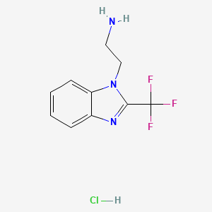 2-(2-(trifluoromethyl)-1H-benzo[d]imidazol-1-yl)ethanamine hydrochloride