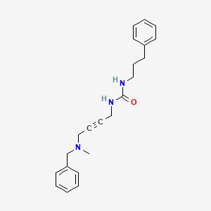 molecular formula C22H27N3O B2622415 1-(4-(Benzyl(methyl)amino)but-2-yn-1-yl)-3-(3-phenylpropyl)urea CAS No. 1396857-32-1