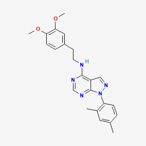 B2622421 N-[2-(3,4-dimethoxyphenyl)ethyl]-1-(2,4-dimethylphenyl)-1H-pyrazolo[3,4-d]pyrimidin-4-amine CAS No. 393784-66-2