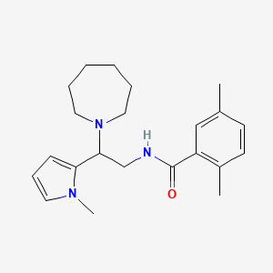 N-(2-(azepan-1-yl)-2-(1-methyl-1H-pyrrol-2-yl)ethyl)-2,5-dimethylbenzamide