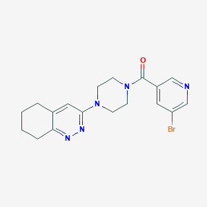 (5-Bromopyridin-3-yl)(4-(5,6,7,8-tetrahydrocinnolin-3-yl)piperazin-1-yl)methanone