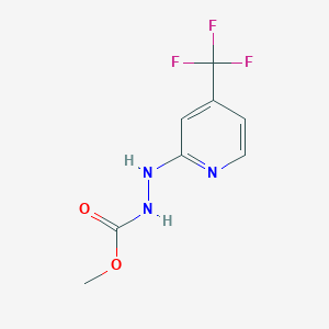 Carbamic acid, N-(4-trifluoromethyl-2-pyridylamino)-, methyl ester