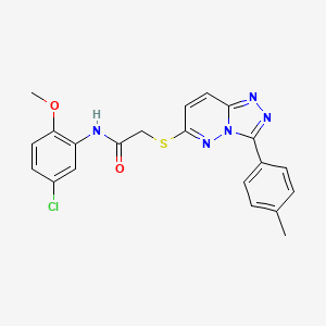 N-(5-chloro-2-methoxyphenyl)-2-((3-(p-tolyl)-[1,2,4]triazolo[4,3-b]pyridazin-6-yl)thio)acetamide