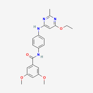 N-(4-((6-ethoxy-2-methylpyrimidin-4-yl)amino)phenyl)-3,5-dimethoxybenzamide