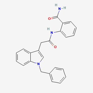 2-(2-(1-benzyl-1H-indol-3-yl)acetamido)benzamide