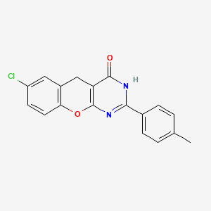 7-chloro-2-(p-tolyl)-3H-chromeno[2,3-d]pyrimidin-4(5H)-one