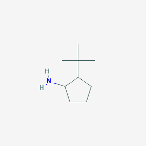 molecular formula C9H19N B2622514 2-Tert-butylcyclopentan-1-amine CAS No. 1250010-79-7