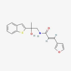 (E)-N-(2-(benzo[b]thiophen-2-yl)-2-hydroxypropyl)-3-(furan-3-yl)acrylamide