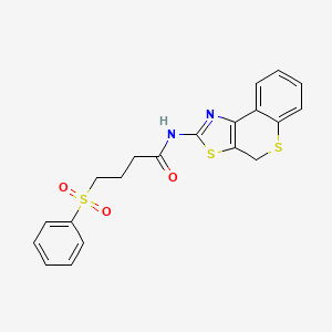 4-(phenylsulfonyl)-N-(4H-thiochromeno[4,3-d]thiazol-2-yl)butanamide