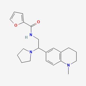 N-(2-(1-methyl-1,2,3,4-tetrahydroquinolin-6-yl)-2-(pyrrolidin-1-yl)ethyl)furan-2-carboxamide