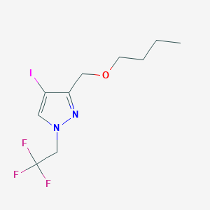 3-(butoxymethyl)-4-iodo-1-(2,2,2-trifluoroethyl)-1H-pyrazole