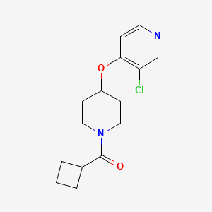 molecular formula C15H19ClN2O2 B2622570 (4-((3-Chloropyridin-4-yl)oxy)piperidin-1-yl)(cyclobutyl)methanone CAS No. 2034472-00-7