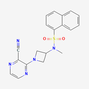 N-[1-(3-Cyanopyrazin-2-yl)azetidin-3-yl]-N-methylnaphthalene-1-sulfonamide