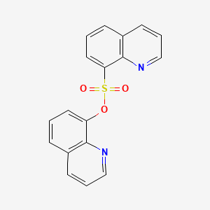 molecular formula C18H12N2O3S B2622634 Quinolin-8-yl quinoline-8-sulfonate CAS No. 448208-16-0