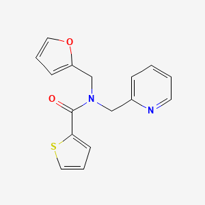 N-(furan-2-ylmethyl)-N-(pyridin-2-ylmethyl)thiophene-2-carboxamide