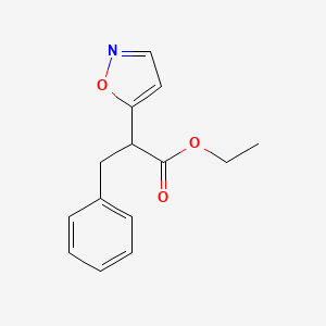 Ethyl 2-(5-isoxazolyl)-3-phenylpropanoate