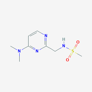 molecular formula C8H14N4O2S B2622829 N-((4-(dimethylamino)pyrimidin-2-yl)methyl)methanesulfonamide CAS No. 1796965-37-1