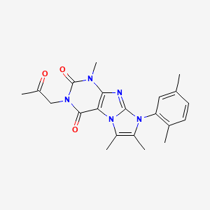 6-(2,5-Dimethylphenyl)-4,7,8-trimethyl-2-(2-oxopropyl)purino[7,8-a]imidazole-1,3-dione