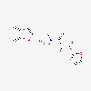 (E)-N-(2-(benzofuran-2-yl)-2-hydroxypropyl)-3-(furan-2-yl)acrylamide