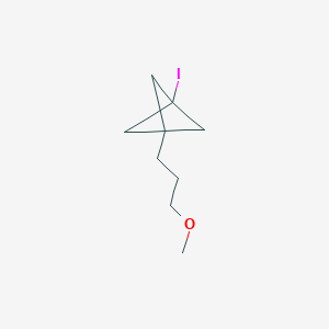 molecular formula C9H15IO B2622857 1-Iodo-3-(3-methoxypropyl)bicyclo[1.1.1]pentane CAS No. 2287283-45-6