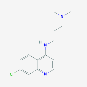 molecular formula C14H18ClN3 B262286 N~1~-(7-chloro-4-quinolinyl)-N~3~,N~3~-dimethyl-1,3-propanediamine CAS No. 15847-17-3