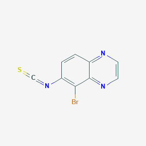 molecular formula C9H4BrN3S B026229 5-Bromo-6-isothiocyanatoquinoxaline CAS No. 134892-46-9