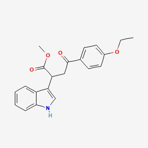molecular formula C21H21NO4 B2622911 methyl 4-(4-ethoxyphenyl)-2-(1H-indol-3-yl)-4-oxobutanoate CAS No. 1023504-61-1