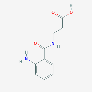 molecular formula C10H12N2O3 B2622937 3-(2-Aminobenzamido)propanoic acid CAS No. 13135-92-7