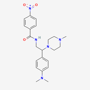 N-(2-(4-(dimethylamino)phenyl)-2-(4-methylpiperazin-1-yl)ethyl)-4-nitrobenzamide
