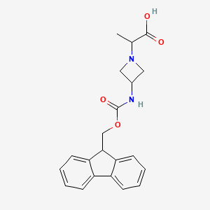 2-[3-(9H-Fluoren-9-ylmethoxycarbonylamino)azetidin-1-yl]propanoic acid