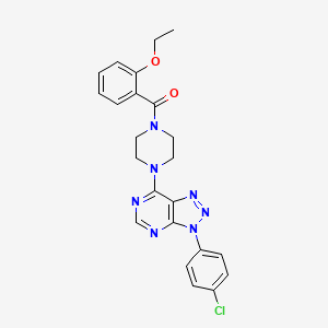 (4-(3-(4-chlorophenyl)-3H-[1,2,3]triazolo[4,5-d]pyrimidin-7-yl)piperazin-1-yl)(2-ethoxyphenyl)methanone