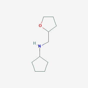N-(oxolan-2-ylmethyl)cyclopentanamine