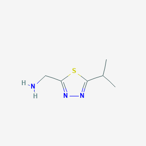 [5-(Propan-2-YL)-1,3,4-thiadiazol-2-YL]methanamine
