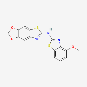 N-(4-methoxy-1,3-benzothiazol-2-yl)-[1,3]dioxolo[4,5-f][1,3]benzothiazol-6-amine