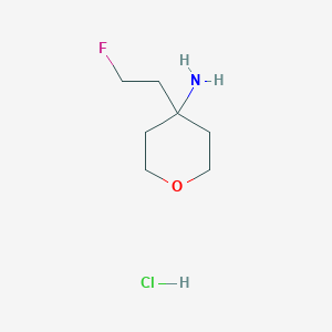 4-(2-Fluoroethyl)oxan-4-amine;hydrochloride